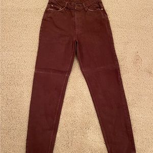Mother Snacks brown straight leg jeans in Size 29